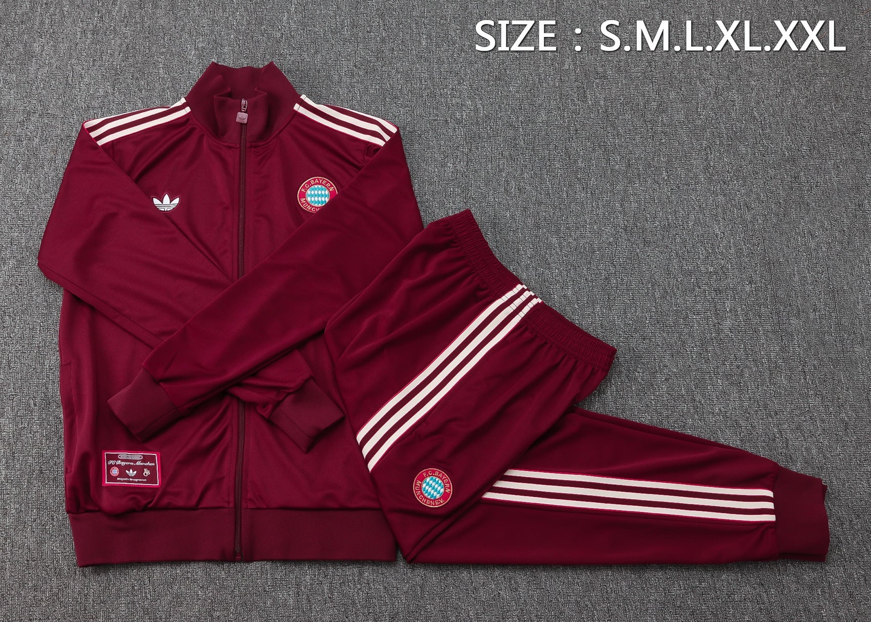 Bayern Munich Red Tracksuit Full-Zip 25/26