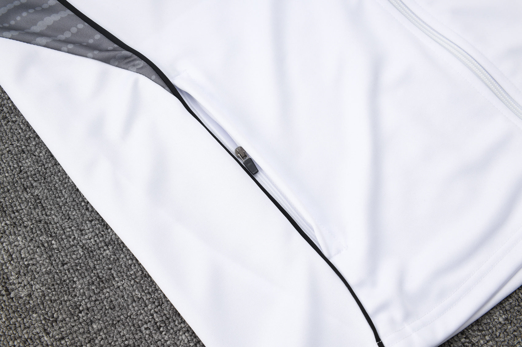 Real Madrid White Tracksuit Full-Zip 25/26