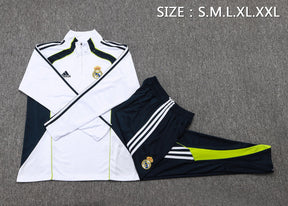 Real Madrid White/Black Tracksuit Half-Zip 25/26