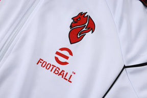 Milan White/Black Tracksuit Full-Zip 25/26