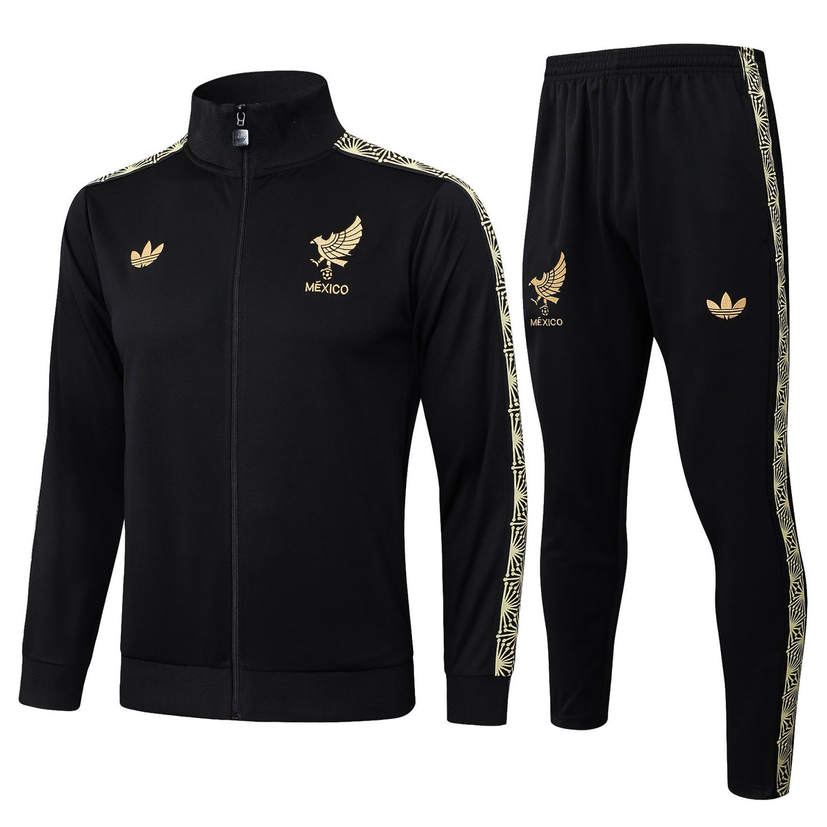 Mexico Black/Gold Tracksuit Full-Zip 25/26