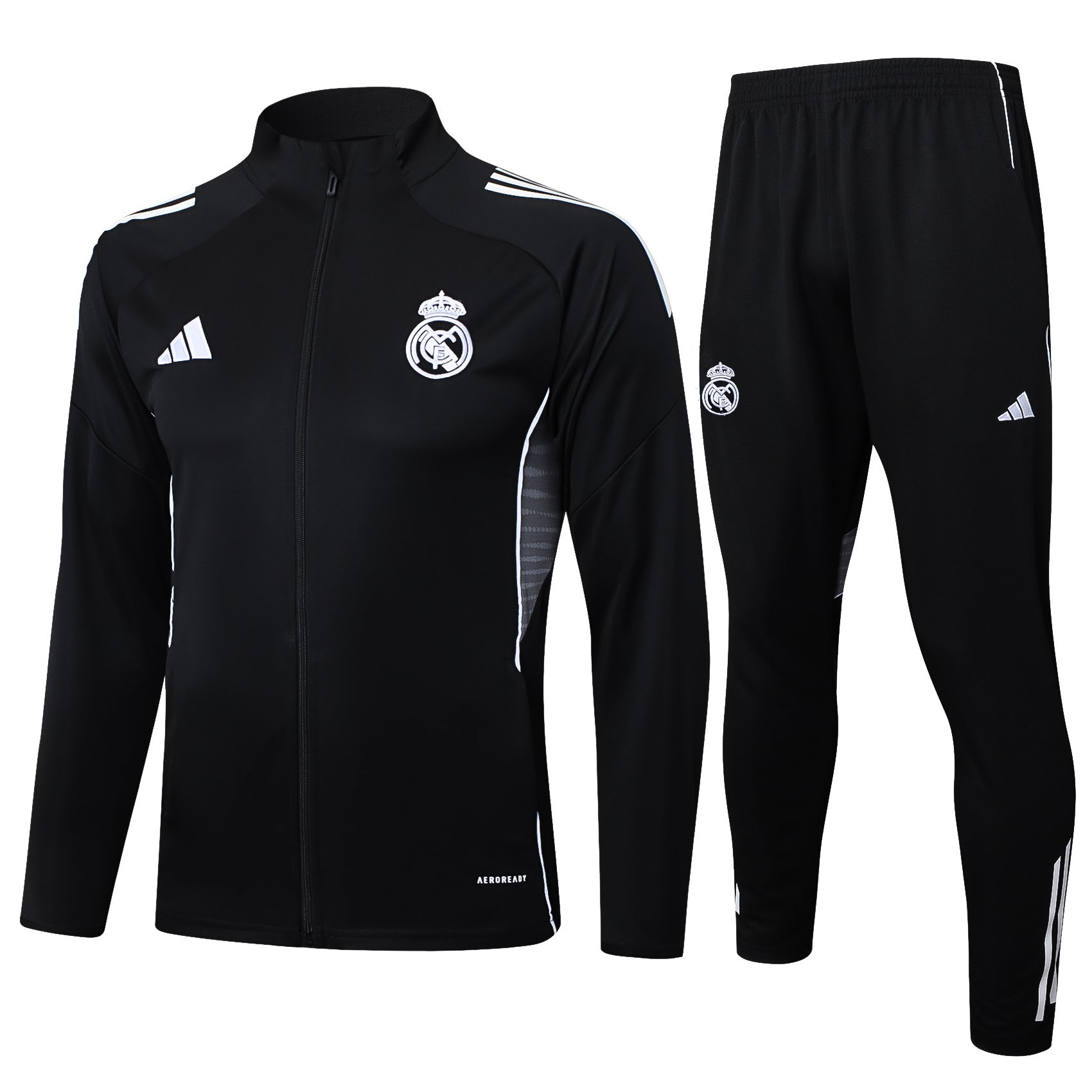 Real Madrid Black Tracksuit Full-Zip 25/26