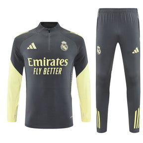 Tracksuit Real Madrid Gray/Yellow Training 25/26