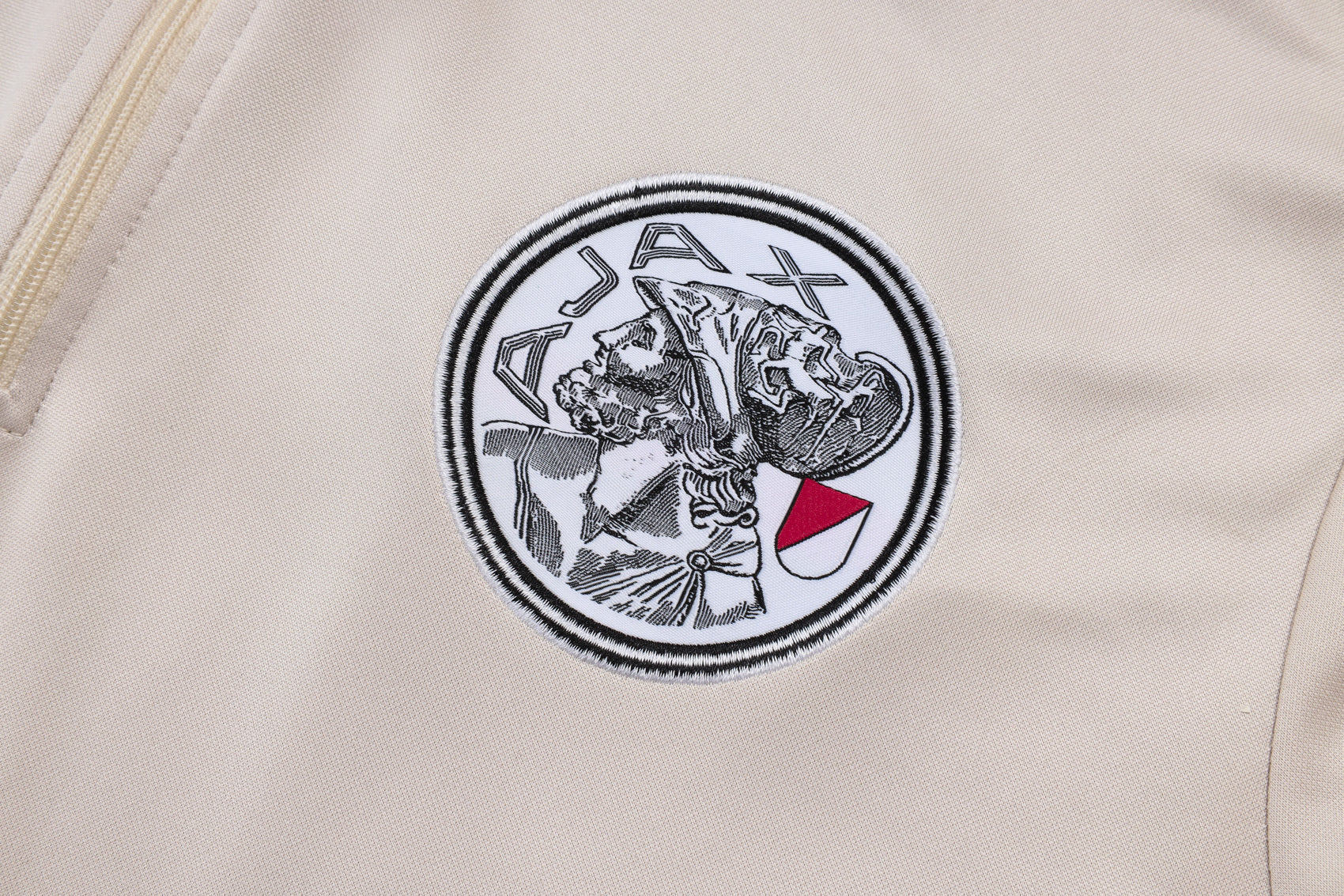 Ajax Beige/Red Tracksuit Half-Zip 25/26