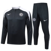 Chelsea Black Tracksuit Half-Zip 25/26