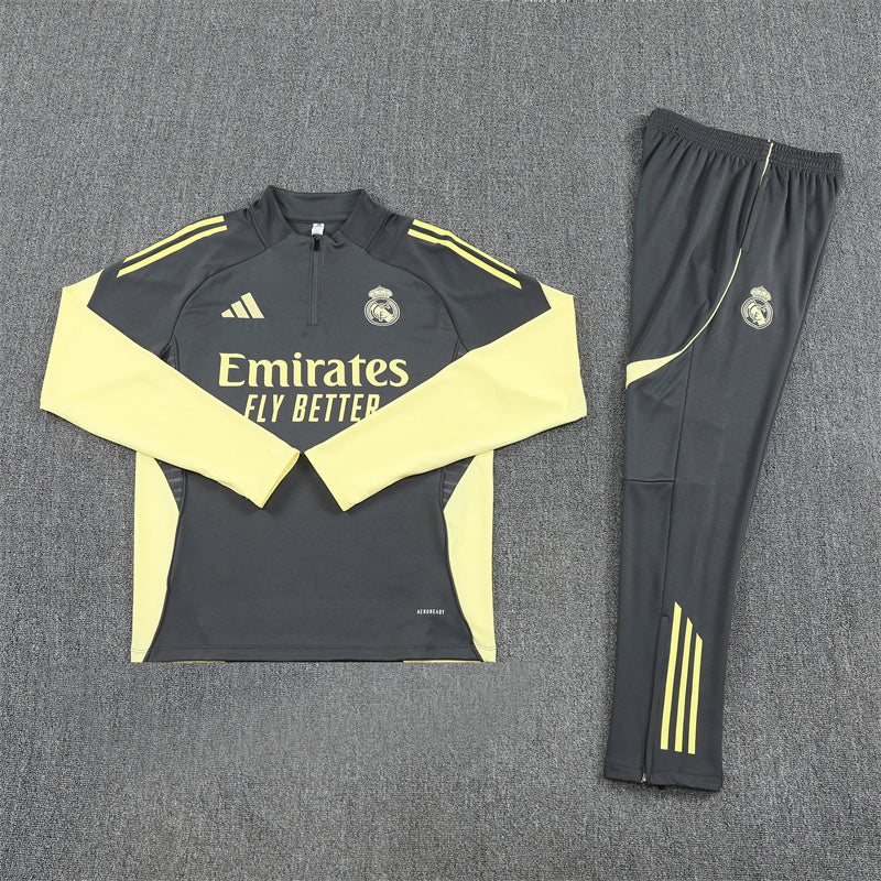 Tracksuit Real Madrid Gray/Yellow Training 25/26