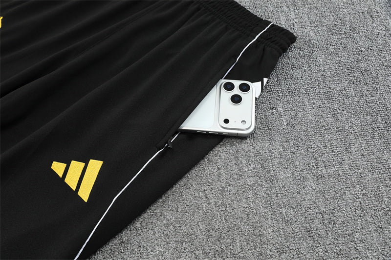 Real Madrid White/Black Tracksuit Half-Zip 25/26