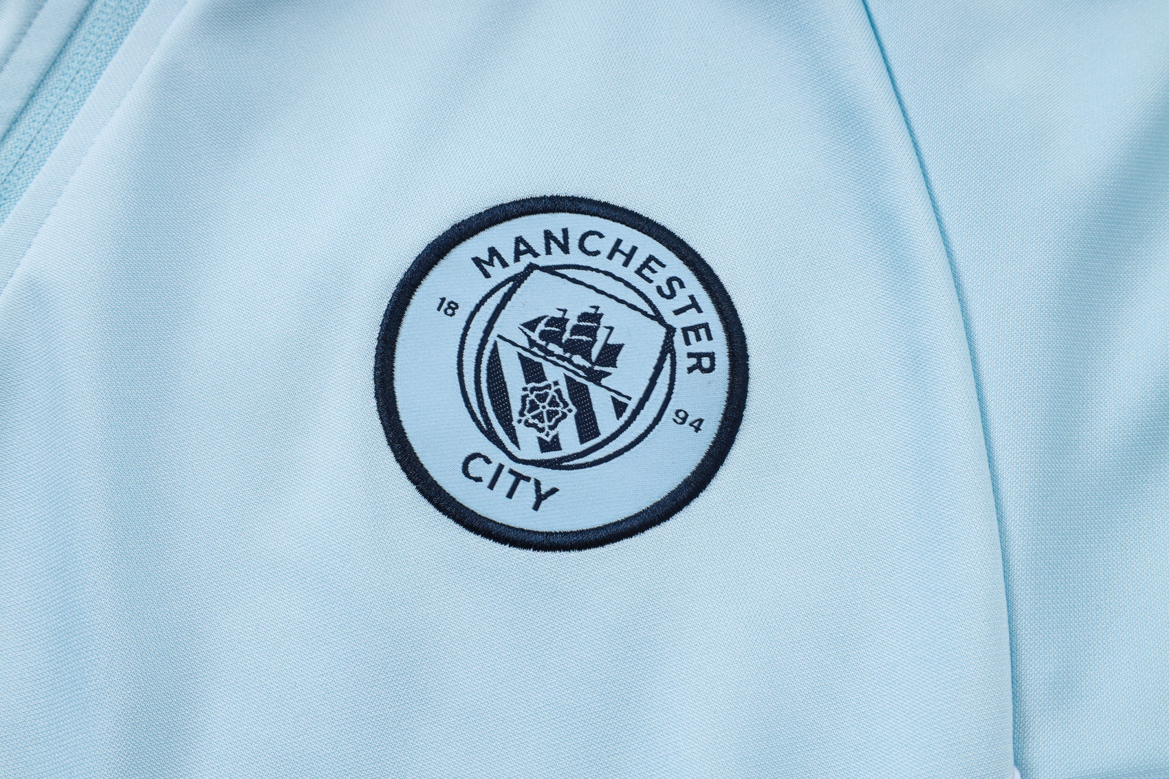 Manchester City Light/Dark Blue Tracksuit Full-Zip 25/26
