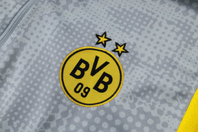 Borussia Dortmund Gray/Black Tracksuit Half-Zip 25/26