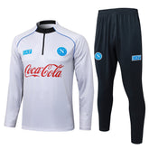 Napoli White/Black Tracksuit Half-Zip 25/26