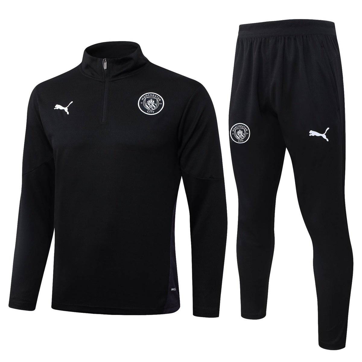 Manchester City Black Tracksuit Half-Zip 25/26