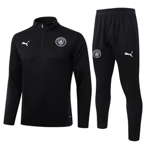 Manchester City Black Tracksuit Half-Zip 25/26