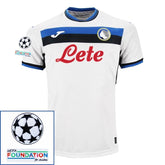 Atalanta Away Fan Jersey 2024/25 Patches UCL UEFA Foundation (Official Printing)