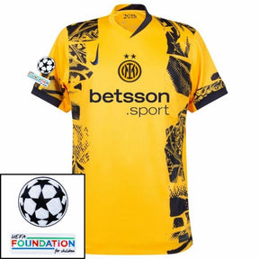 Inter Milan Lautaro 10 Third 2024/25 Patches UCL UEFA Foundation (Official Printing)