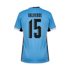 Uruguay Valverde 15 Home Fan Jersey 2025/26
