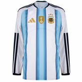 Argentina Home Fan Jersey Long Sleeve Shirt 2026 World Cup