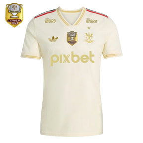 Flamengo Third Fan Jersey 2025/26 Patch and Sponsorships Official Printing