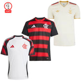 Flamengo Fan Jersey Home, Away e Third 2025/26 - Kit 3 Fan Jersey