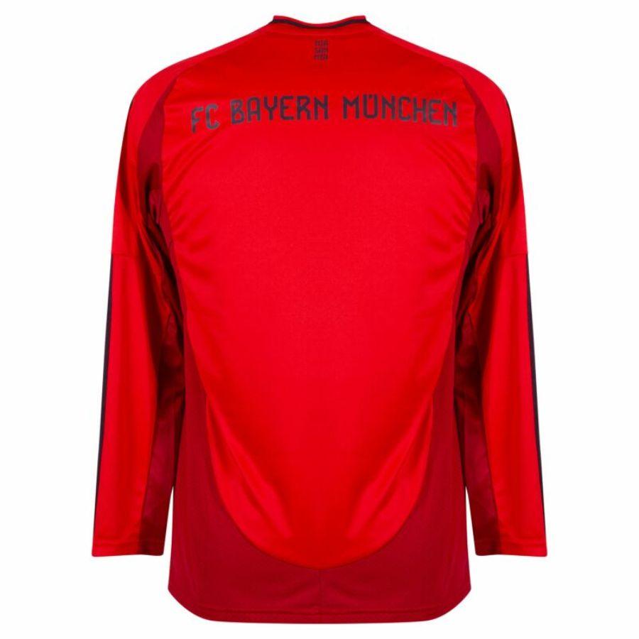 Bayern München Home Long Sleeve Fan Jersey 2024/25 Patches UCL UEFA Foundation (Official Printing)