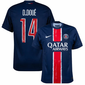 PSG  D.Doué 14 Home Fan Jersey 2024/25