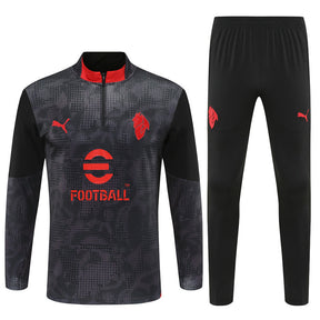 Tuta Milan Training Nera 25/26 Uomo | Tracksuit Calcio