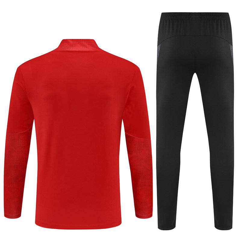 Tuta Milan Training Rosso/Nero 25/26 Uomo | Tracksuit Calcio