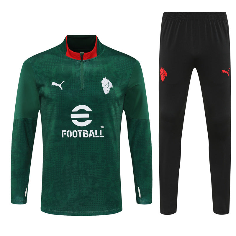 Tuta Milan Training Verde/Nero 25/26 Uomo | Tracksuit Calcio