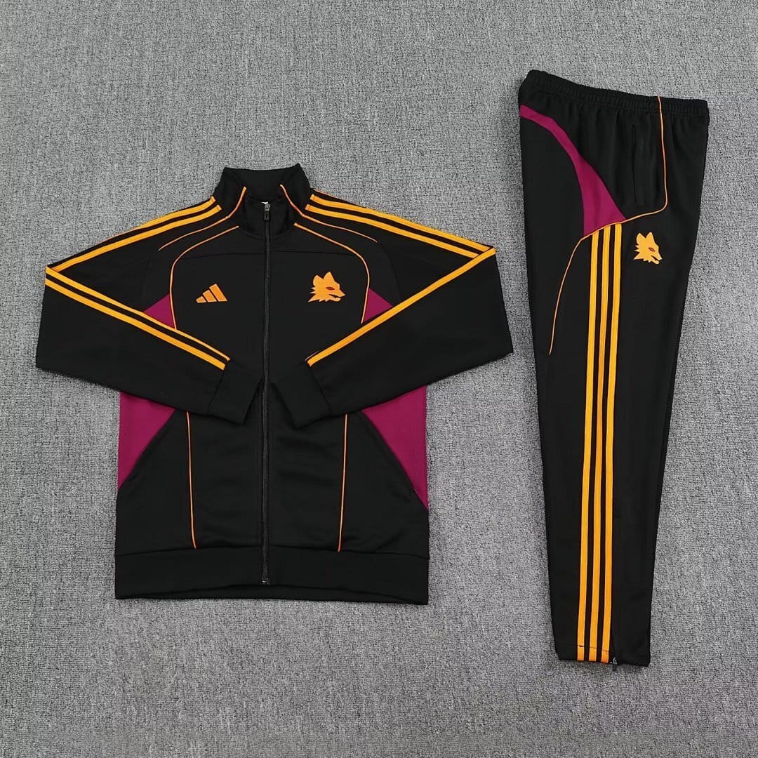 Roma Black Tracksuit Full-Zip 25/26