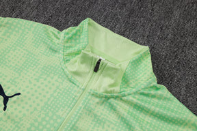 Manchester City Light Green Tracksuit Half-Zip 25/26