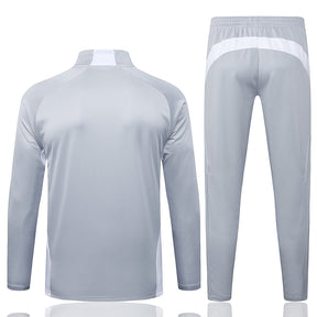 Real Madrid Gray Tracksuit Half-Zip 25/26