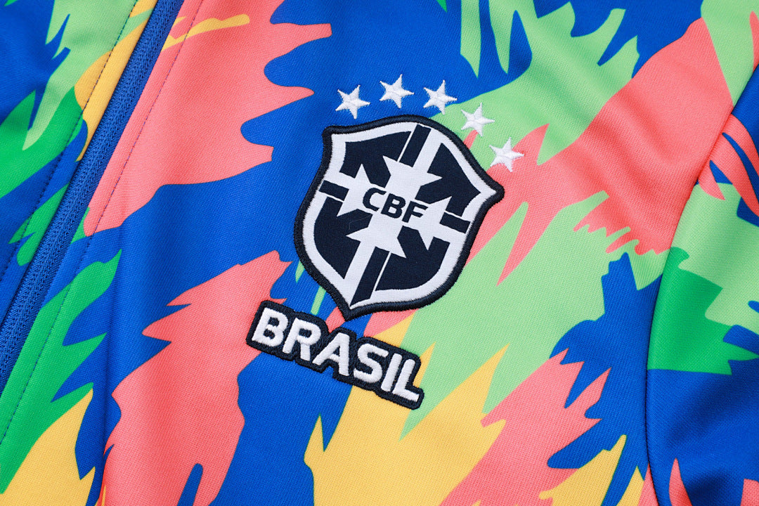 Brazil Colorful Tracksuit Full-Zip 25/26
