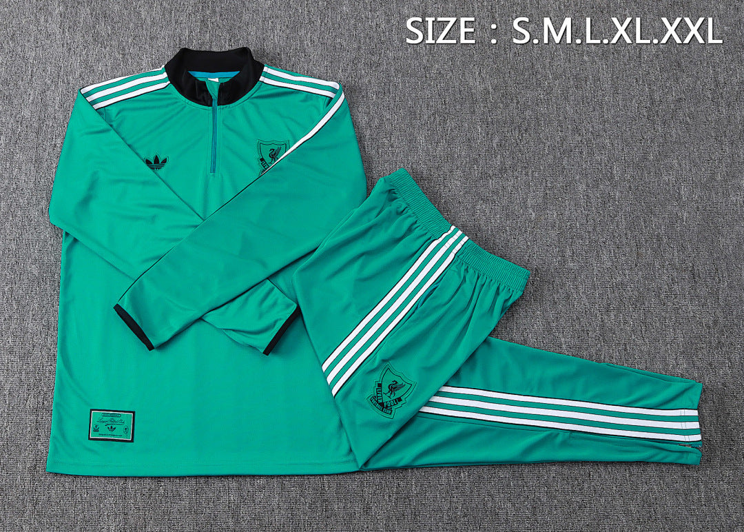 Liverpool Green Tracksuit Half-Zip 25/26