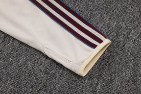 Ajax Beige/Red Tracksuit Half-Zip 25/26