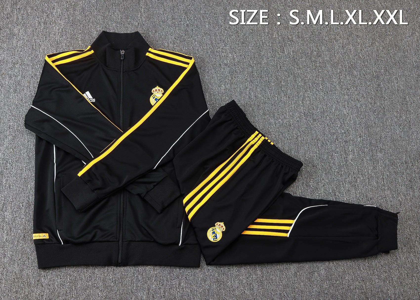 Real Madrid Black Tracksuit Full-Zip 25/26