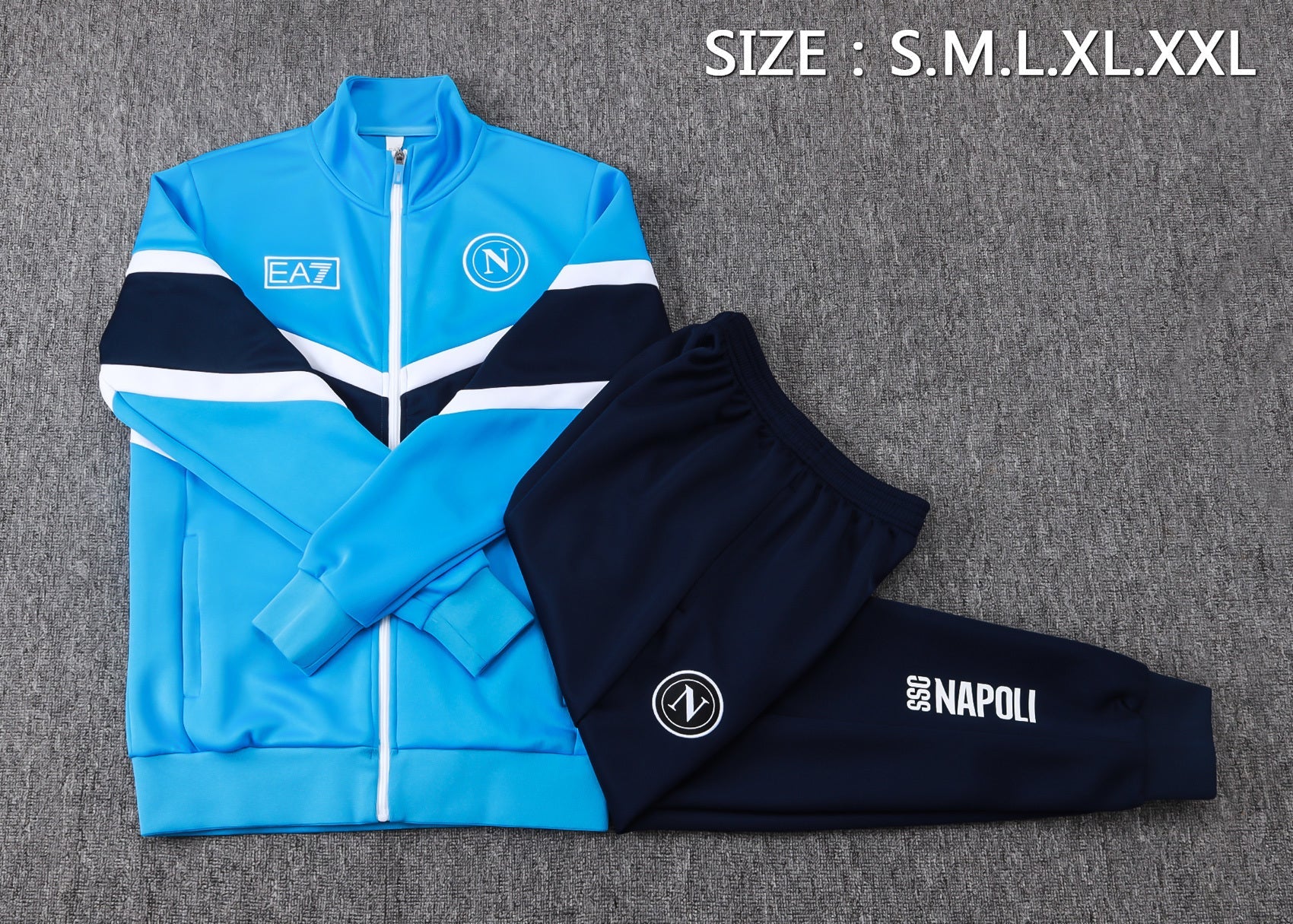 Napoli Blue Tracksuit Full-Zip 25/26
