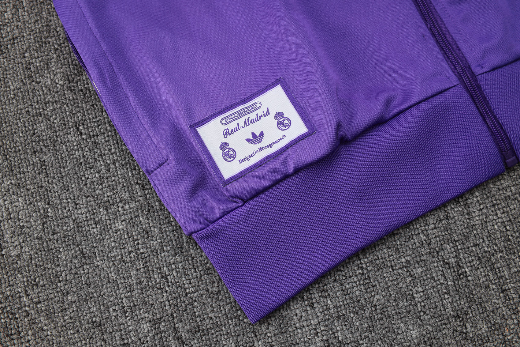 Real Madrid Purple Tracksuit Full-Zip 25/26