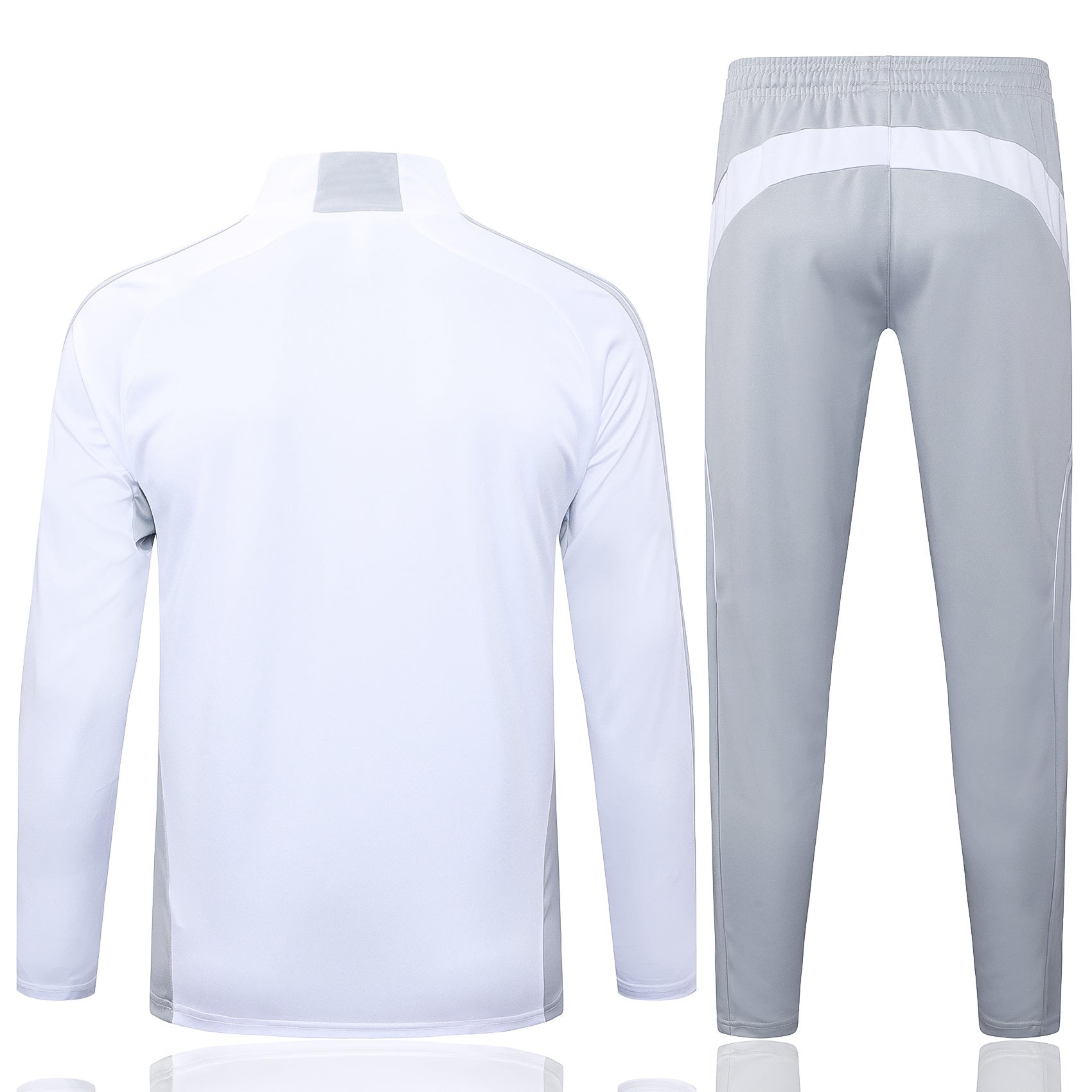 Real Madrid White/Gray Tracksuit Half-Zip 25/26